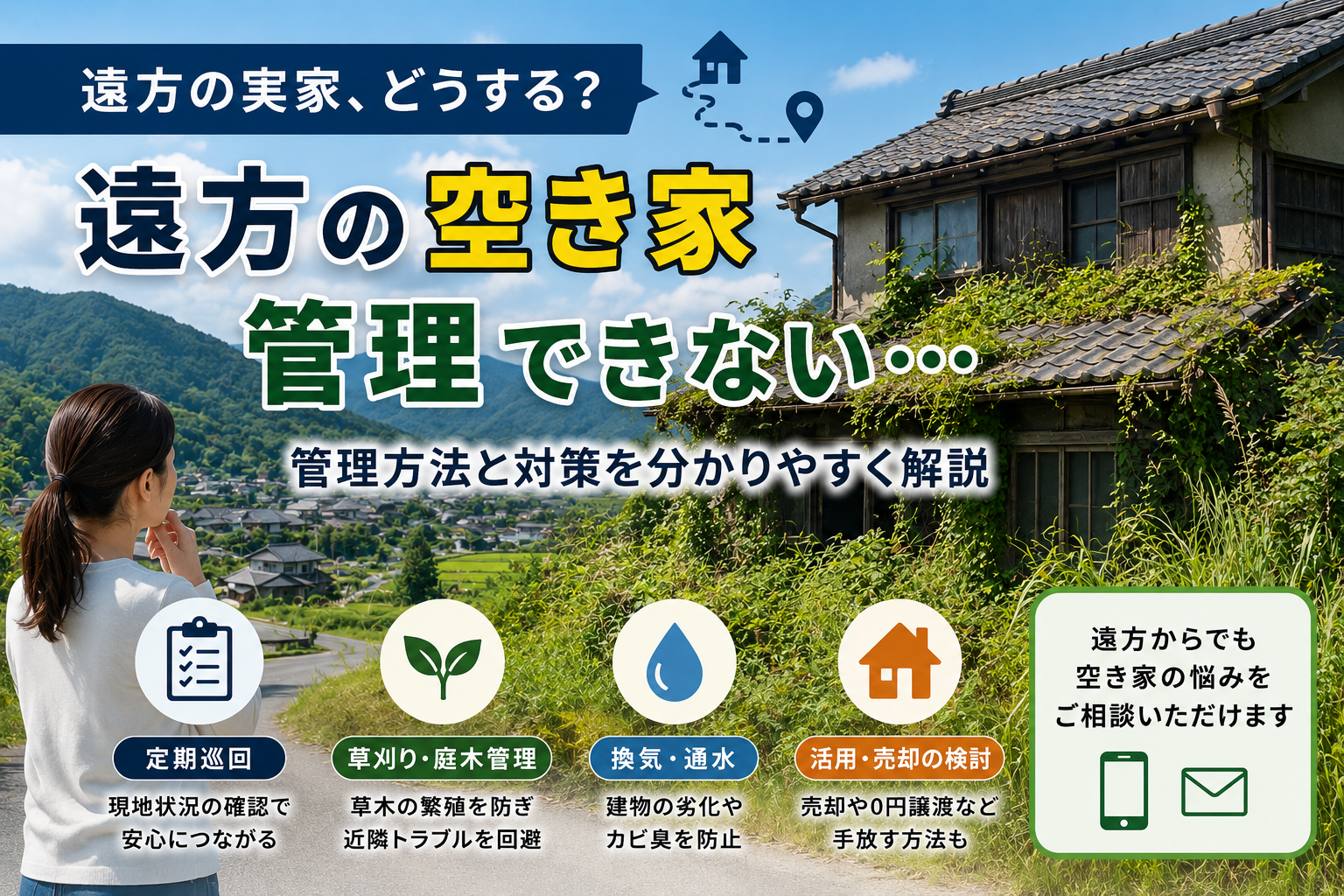 遠方の実家、 管理できていますか？