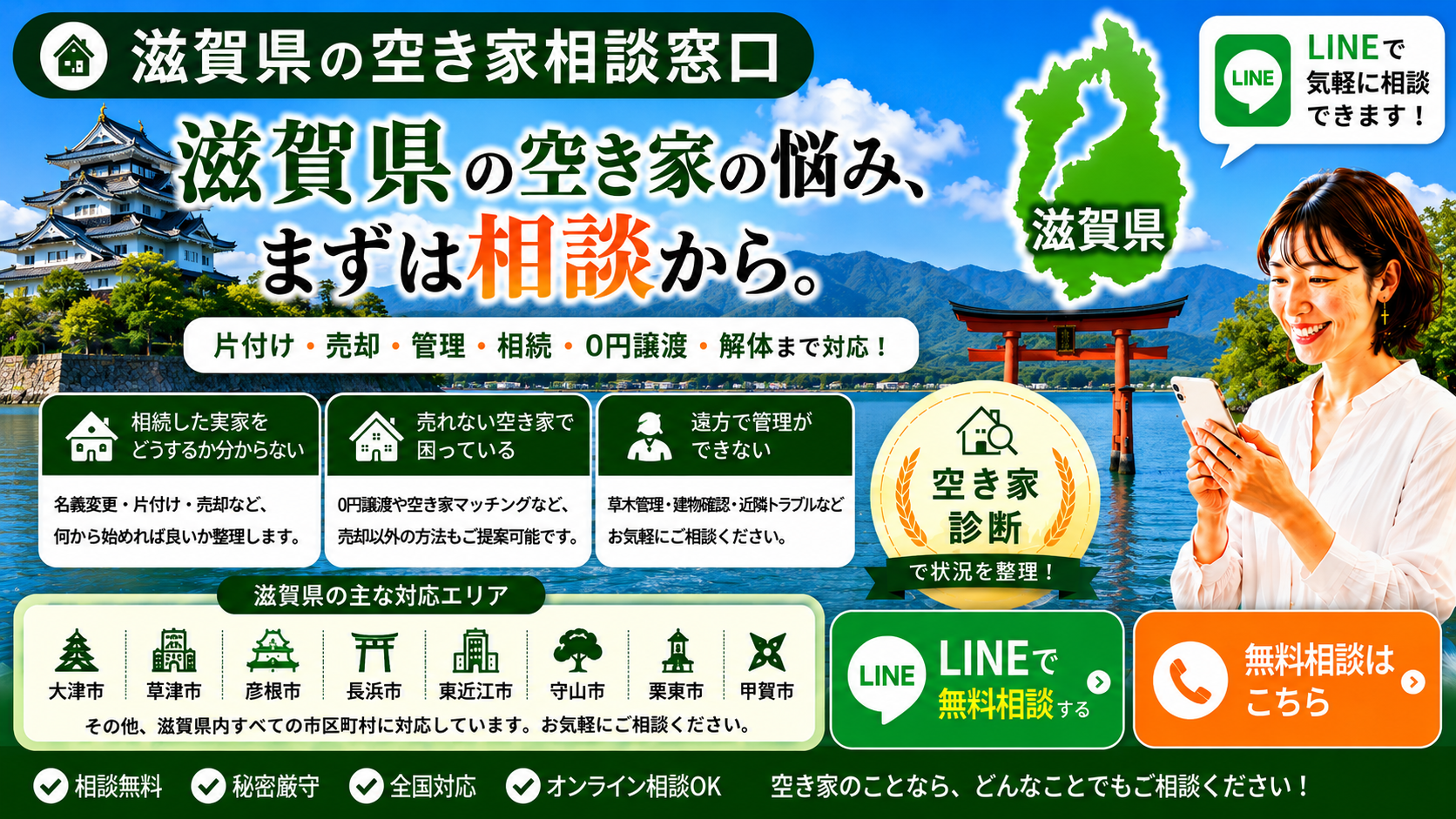 滋賀県の空き家の相談窓口