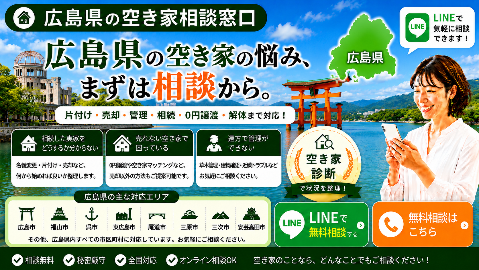 広島県の空き家の相談窓口