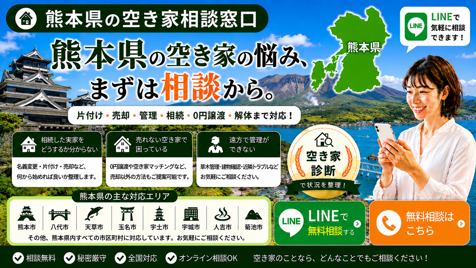 熊本県の空き家の相談窓口
