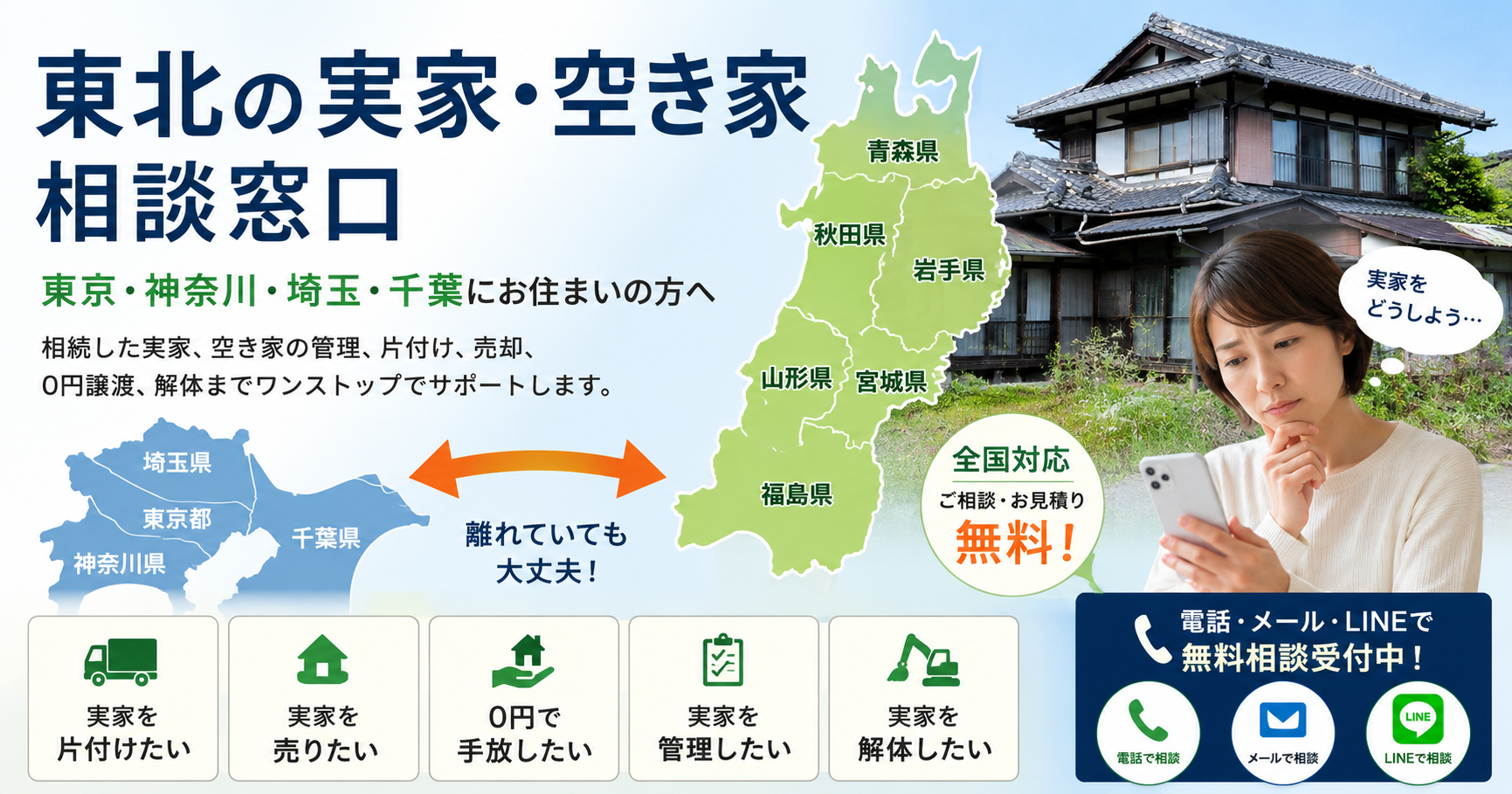 東北の実家・空き家の相談窓口