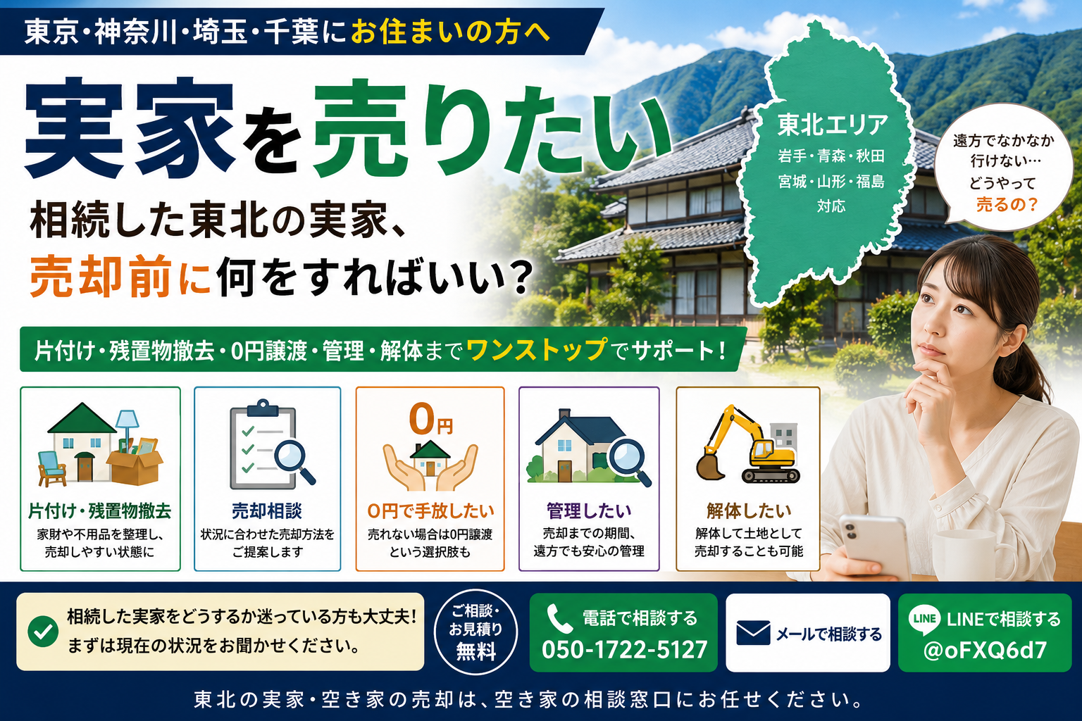 東北地区の実家を売りたい